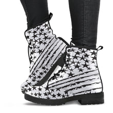 Load image into Gallery viewer, Dreams in Black &amp; White Men&#39;s &amp; Women&#39;s Vegan Leather Boots