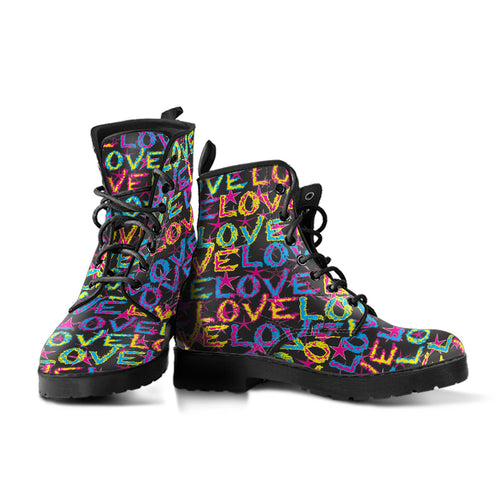 Love on Stars Men's & Women's Vegan Leather Boots