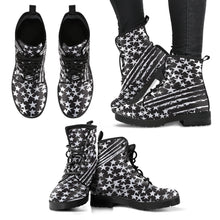 Load image into Gallery viewer, Dreams In White &amp; Black Men&#39;s &amp; Women&#39;s Vegan Leather Boots