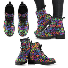 Load image into Gallery viewer, Love on Stars Men&#39;s &amp; Women&#39;s Vegan Leather Boots