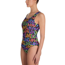 Load image into Gallery viewer, Love on Stars Women's One-Piece Swimsuit