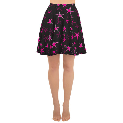 Pink Starlight Women's Skater Skirt