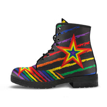 Load image into Gallery viewer, Rainbow Superstar Men&#39;s &amp; Women&#39;s Vegan Leather Boots