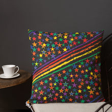 Load image into Gallery viewer, Love All Colors on Black Premium Decorative Throw Pillow