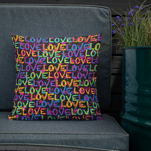 Love on Stars Premium Decorative Throw Pillow