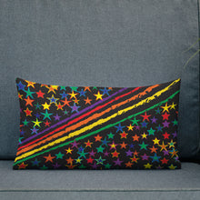 Load image into Gallery viewer, Love All Colors on Black Premium Decorative Throw Pillow