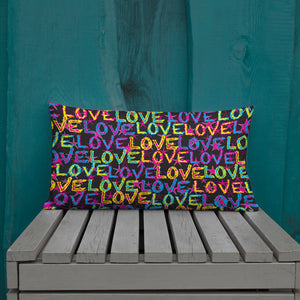 Love on Stars Premium Decorative Throw Pillow