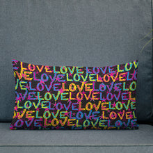 Load image into Gallery viewer, Love on Stars Premium Decorative Throw Pillow