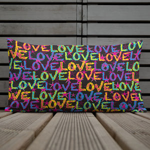 Love on Stars Premium Decorative Throw Pillow