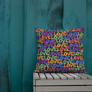 Love on Stars Premium Decorative Throw Pillow