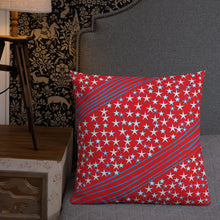 Load image into Gallery viewer, Stars &amp; Stripes Premium Decorative Throw Pillow