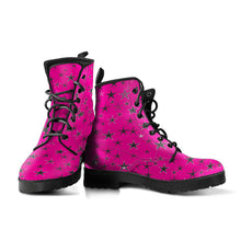 Load image into Gallery viewer, Pink Starlight Reversed Men&#39;s &amp; Women&#39;s Vegan Leather Boots