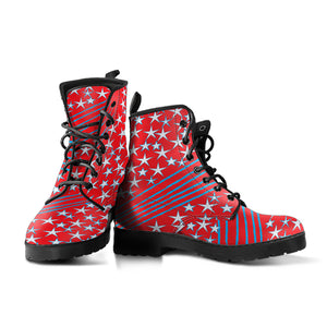 Stars & Stripes Men's & Women's Vegan Leather Boots