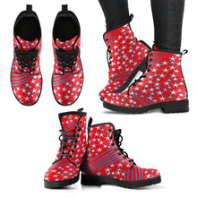 Load image into Gallery viewer, Stars &amp; Stripes Men&#39;s &amp; Women&#39;s Vegan Leather Boots