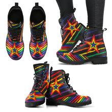 Load image into Gallery viewer, Rainbow Superstar Men&#39;s &amp; Women&#39;s Vegan Leather Boots