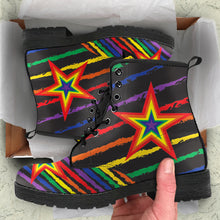 Load image into Gallery viewer, Rainbow Superstar Men&#39;s &amp; Women&#39;s Vegan Leather Boots