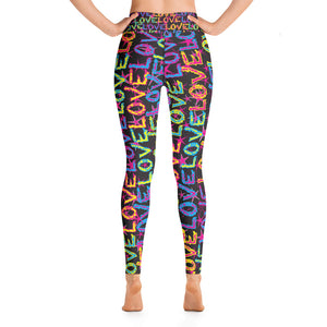 Love On Stars Women's Yoga Leggings