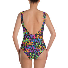 Load image into Gallery viewer, Love on Stars Women&#39;s One-Piece Swimsuit