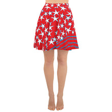 Load image into Gallery viewer, Stars &amp; Stripes Women&#39;s Skater Skirt