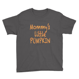 Z10Hallo Mommy's Little Pumpkin Family Halloween Youth Short Sleeve T-Shirt