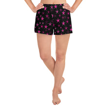 Load image into Gallery viewer, Pink Starlight Women&#39;s Athletic Short Shorts