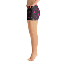 Load image into Gallery viewer, Pink Starlight Women&#39;s Aerobic Biker Shorts