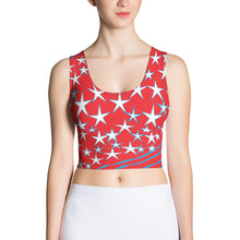 Load image into Gallery viewer, Stars &amp; Stripes Women&#39;s Yoga Crop Top