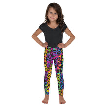 Load image into Gallery viewer, Peace, Love &amp; Rock n Roll on Stars Kid&#39;s Leggings