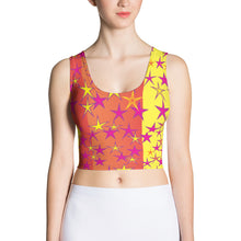 Load image into Gallery viewer, Big Pop Double Stars Women&#39;s Yoga Crop Top