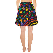 Load image into Gallery viewer, Love All Colors on Black Women&#39;s Skater Skirt