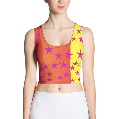 Big Pop Simple Stars Women's Yoga Crop Top