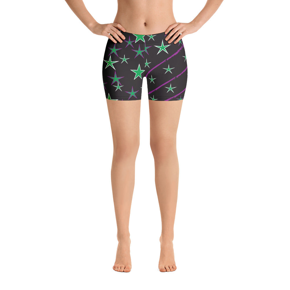 Night Sky Women's Aerobic Biker Shorts