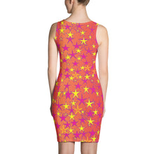 Load image into Gallery viewer, Big Pop Double Stars Women&#39;s Fitted Dress