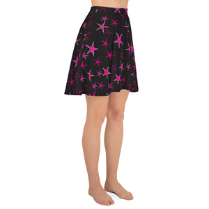 Pink Starlight Women's Skater Skirt