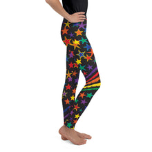 Load image into Gallery viewer, Love All Colors on Black Kid&#39;s/Youth Leggings