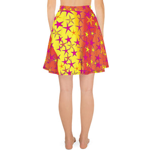 Big Pop Double Stars Women's Skater Skirt