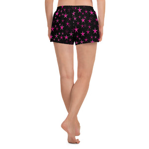 Pink Starlight Women's Athletic Short Shorts