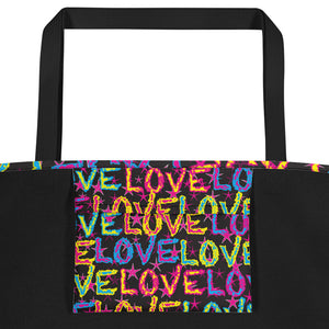 Love on Stars Beach Bag