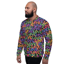 Load image into Gallery viewer, Love on Stars Unisex Bomber Jacket