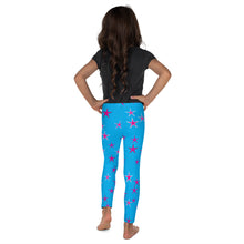 Load image into Gallery viewer, Aqua Sky Pink Stars Kid&#39;s Leggings