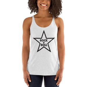 Rock n Roll Black Star Women's Racerback Tank