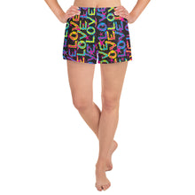 Load image into Gallery viewer, Love On Stars Women&#39;s Athletic Short Shorts