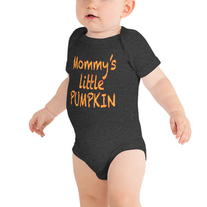 Z10Hallo Mommy's Little Pumpkin Family Halloween Baby Short Sleeved Cotton T-Shirt Bodysuit