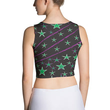 Load image into Gallery viewer, Night Sky Women&#39;s Yoga Crop Top