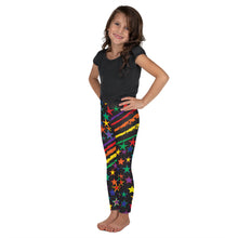 Load image into Gallery viewer, Love All Colors on Black Kid&#39;s Leggings