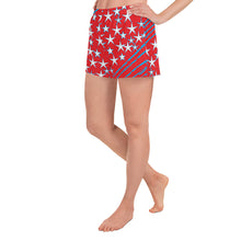 Load image into Gallery viewer, Stars &amp; Stripes Women&#39;s Athletic Short Shorts