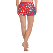 Load image into Gallery viewer, Stars &amp; Stripes Women&#39;s Athletic Short Shorts