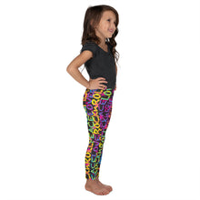 Load image into Gallery viewer, Peace, Love &amp; Rock n Roll on Stars Kid&#39;s Leggings