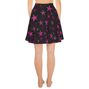 Pink Starlight Women's Skater Skirt