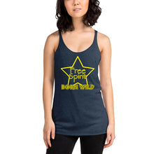 Load image into Gallery viewer, Free Spirit Born Wild in Yellow Women&#39;s Racerback Tank